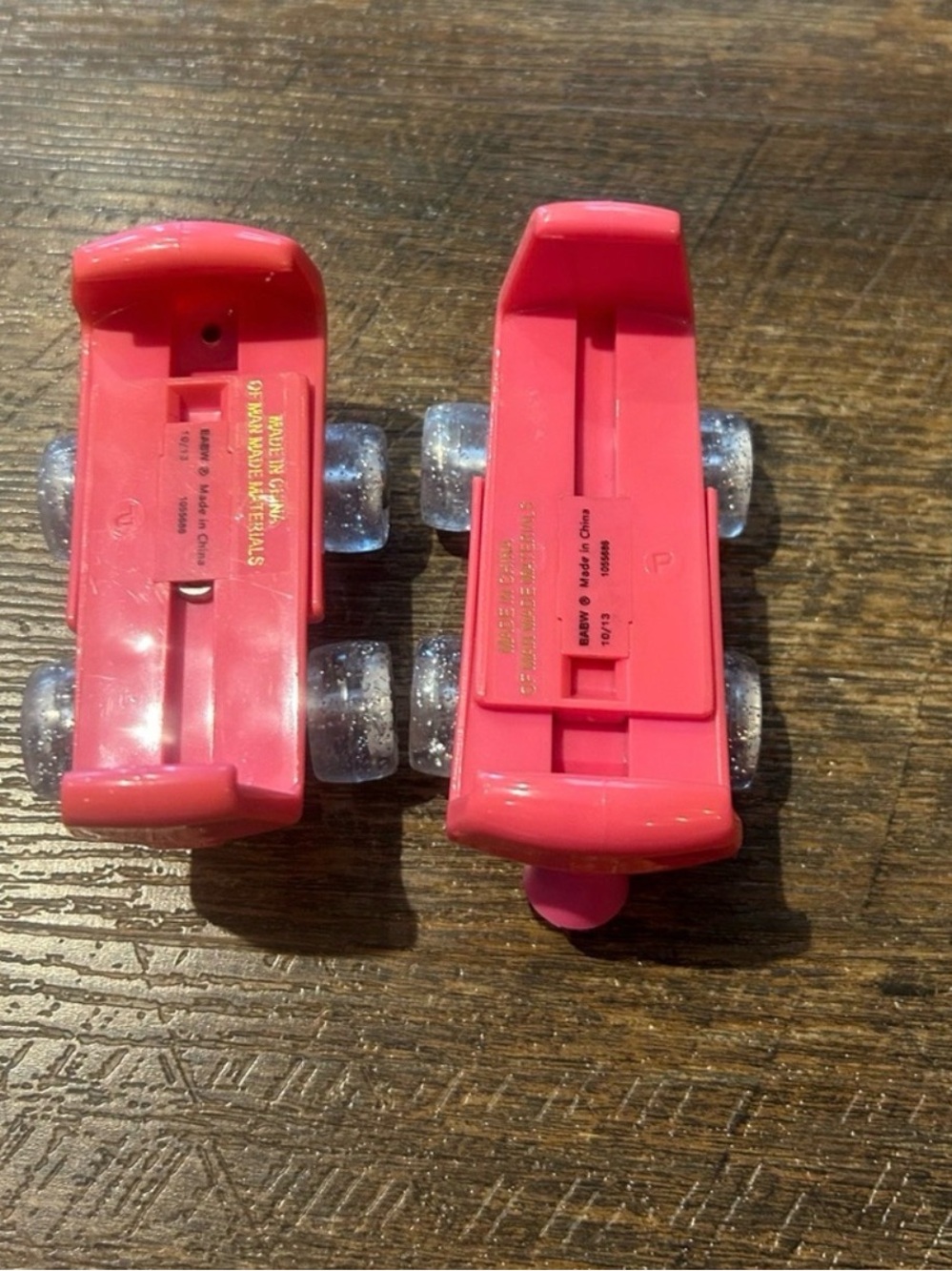 Build-A-Bear Pink Roller Car Toy Pair
